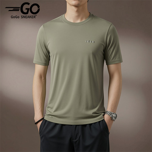Adidas/阿迪达斯正品圆领宽松风男橄榄绿经典短袖休闲T恤KQ5316