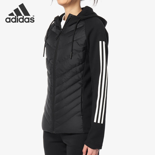 Adidas/阿迪达斯正品 NEO 女子连帽保暖休闲运动羽绒服DM4349