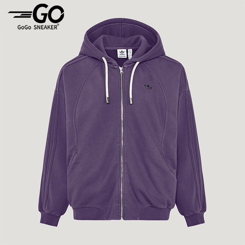 Adidas/阿迪达斯正品三叶草女士经典连帽经典时尚夹克外套KT6378