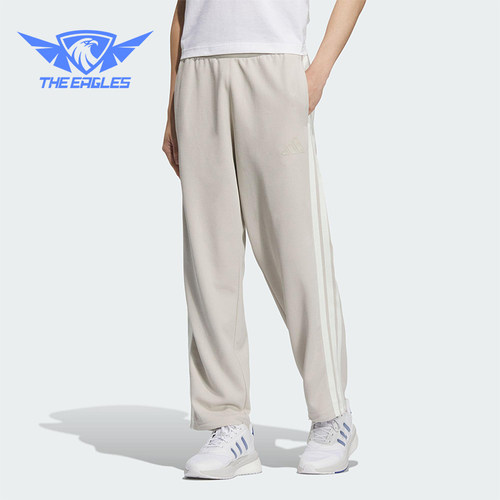 Adidas/阿迪达斯正品2025春季款男士针织经典运动休闲长裤KC3902