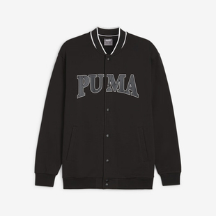 Puma/彪马时尚男士休闲运动印花立领针织训练棒球服外套