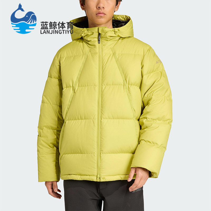 Adidas/阿迪达斯正品GOOSE DOWN JACKET男士经典连帽羽绒服JV6209