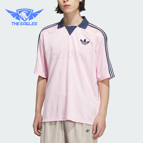 Adidas/阿迪达斯正品三叶草男士透气时尚休闲足球短袖T恤JX8982