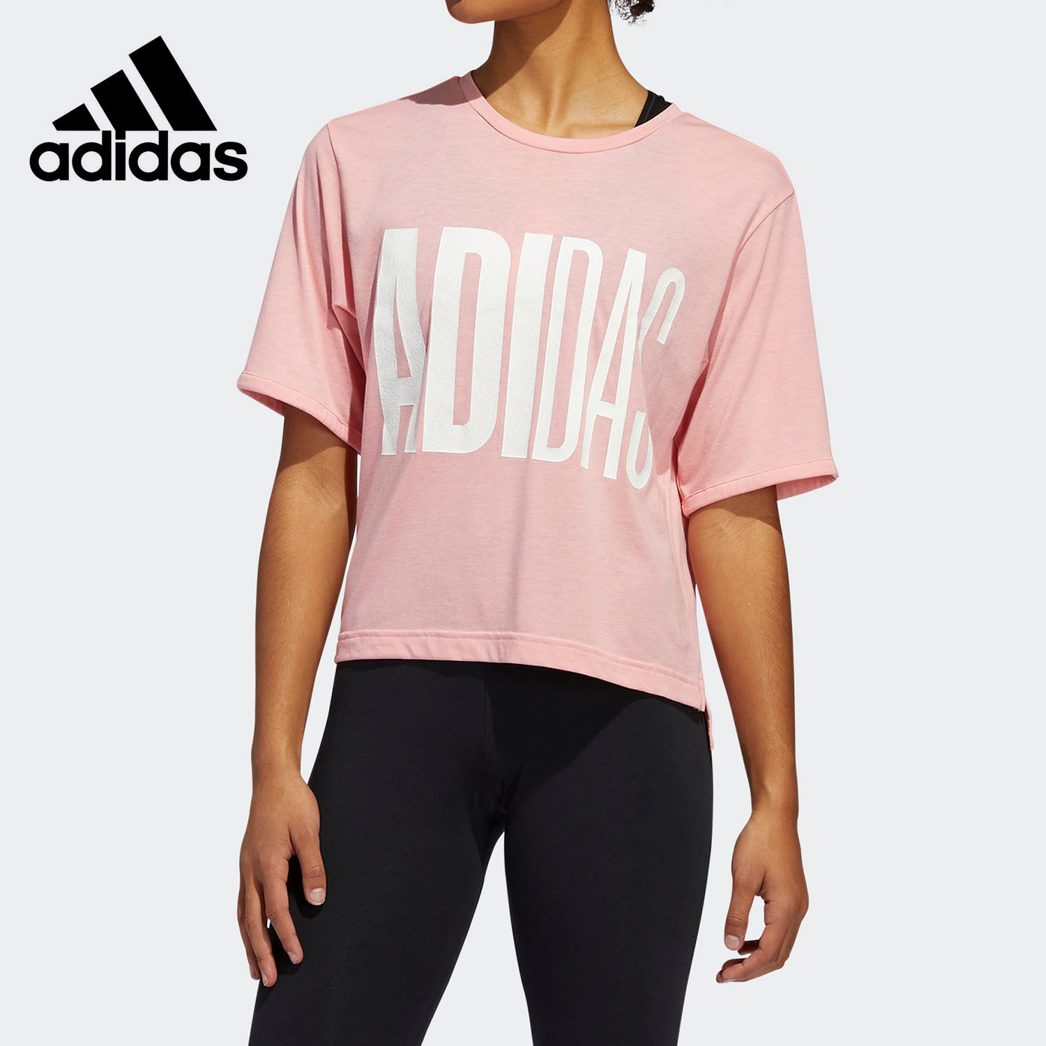 Adidas/阿迪达斯正品夏季新款女子运动训练短袖T恤 FM1655 FM1654