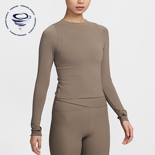 Nike/耐克正品Zenvy Dri-FIT女士瑜伽透气长袖T恤FN3023-233