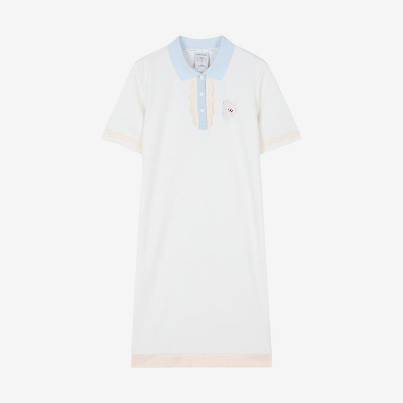 Skechers/斯凯奇正品夏季新款女子运动休闲针织翻领连衣裙,运动服/休闲服装,运动连衣裙,淘宝优惠券,粉丝福利购,淘宝优惠卷