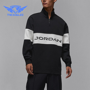 运动半拉链立领针织休闲卫衣HF9920 JORDAN男士 010 耐克正品 Nike