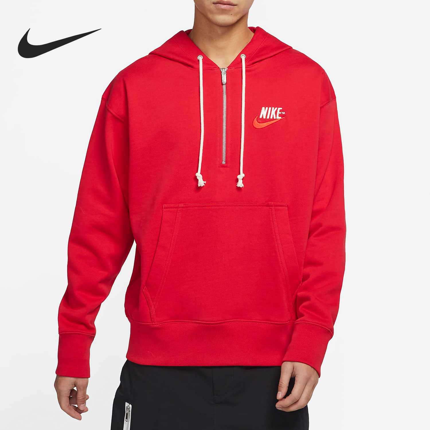 Nike/耐克官方正品2022春季新款男子半拉链卫衣套头衫DM5280-657