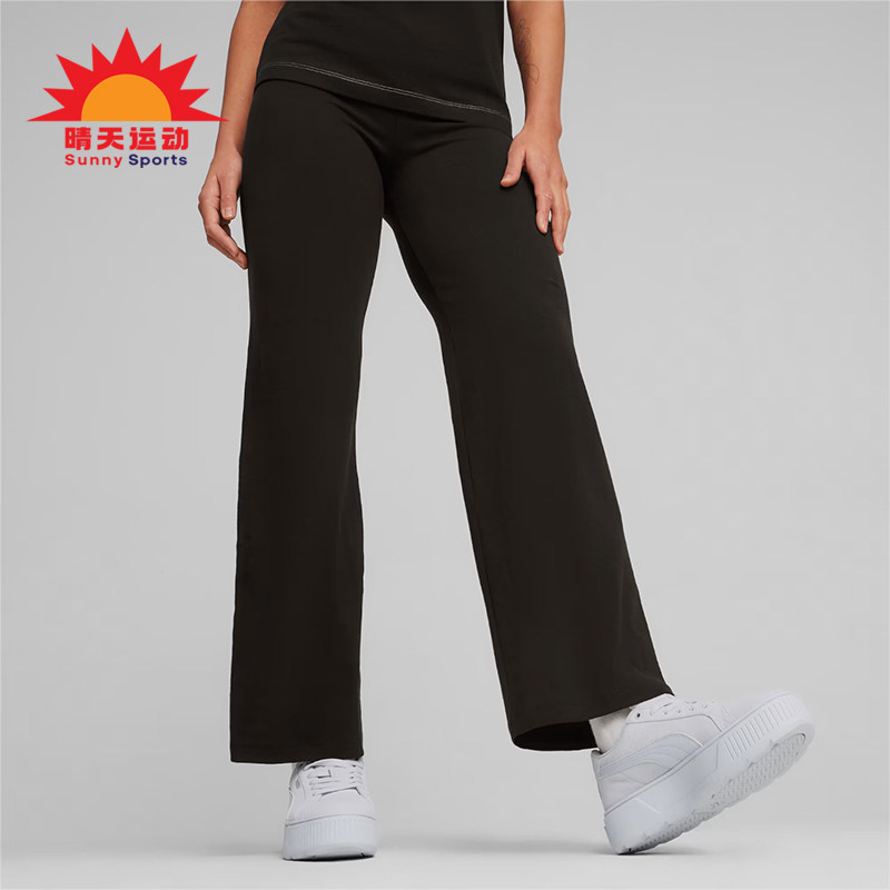 Puma/彪马正品女士简约直筒紧身透气时尚休闲长裤680405-01