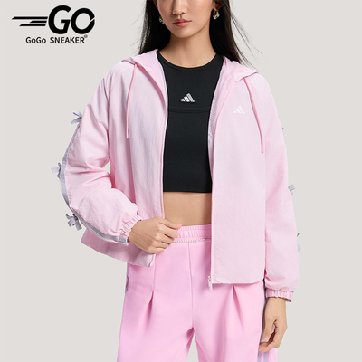 Adidas/阿迪达斯正品DCE WV LL JKT女士运动梭织连帽夹克KR7603