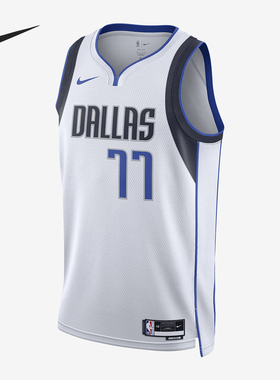 Nike/耐克正品达拉斯独行侠队DRI-FIT男子运动球衣DN2074-100