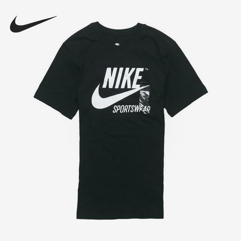 Nike/耐克官方正品当季新款男子针织印花运动短袖BV0627-010
