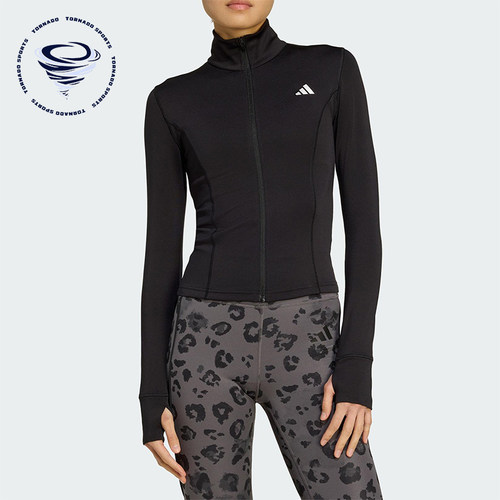 Adidas/阿迪达斯正品WE ZP THRU JKT女士运动修身高领外套JM9185