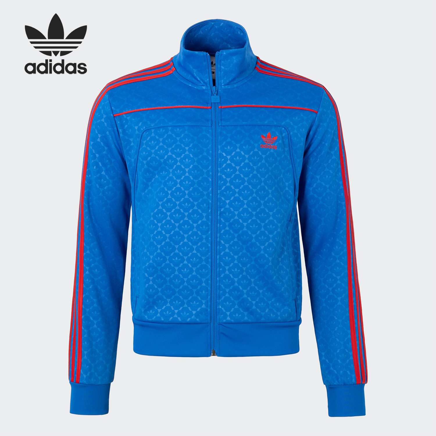 阿迪达斯男士运动拉链夹克外套