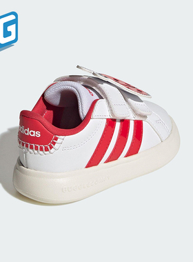 Adidas/阿迪达斯正品春季款婴童日常低帮魔术贴休闲运动鞋KJ8652