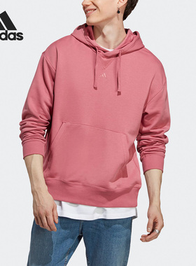 Adidas/阿迪达斯正品新款男子休闲运动连帽套头卫衣IC9762