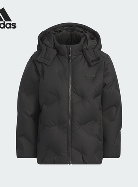 Adidas/阿迪达斯正品新款小童防风保暖运动连帽羽绒服JI6149
