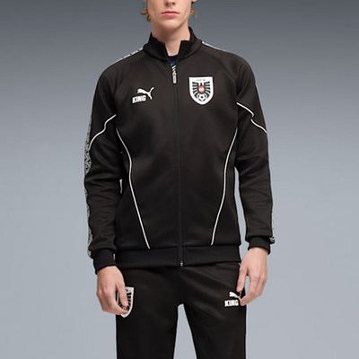 Puma/彪马官方正品KING新款男黑白色足球训练夹克外套783907-14