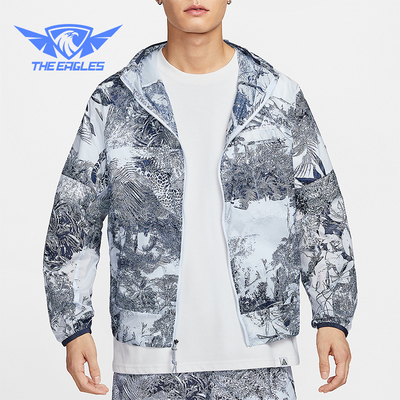 Nike/耐克正品Cinder Cone男士宽松拉链时尚印花外套HJ2886-085