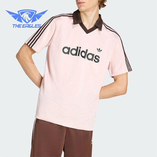 Adidas/阿迪达斯正品三叶草男士运动翻领球衣风短袖POLO衫KE3580