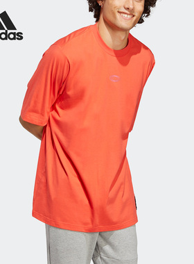 Adidas/阿迪达斯正品当季新款男女户外运动宽松短袖T恤IL8294