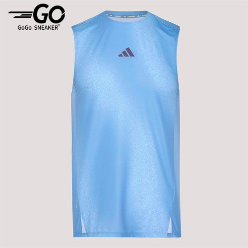 Adidas/阿迪达斯正品夏季男士透气无袖跑步训练运动背心T恤KY5047