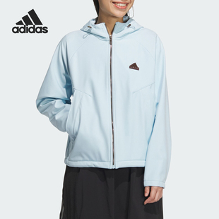 Adidas 女士防泼水保暖运动连帽外套JX6832 阿迪达斯官方正品 新款