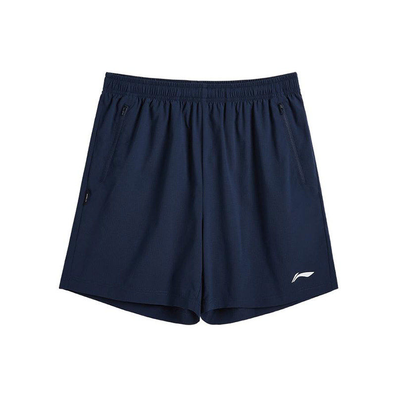 李宁正品2025新款男子宽松透气速干梭织直筒运动短裤AAPV155-2