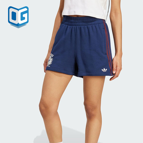 Adidas/阿迪达斯正品三叶草女士复古宽松经典运动训练短裤JW6065