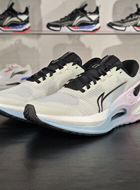 李宁正品烈骏7 V2男子新款高回弹系带透气运动专业跑鞋ARZU003-8
