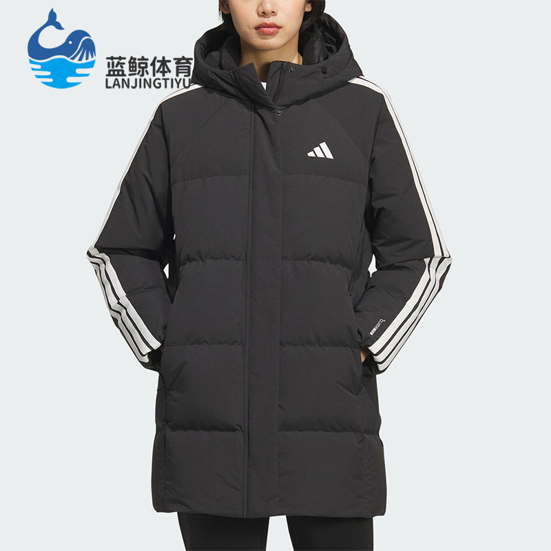 Adidas/阿迪达斯正品2025秋季款女士运动保暖中长款羽绒服KC2486