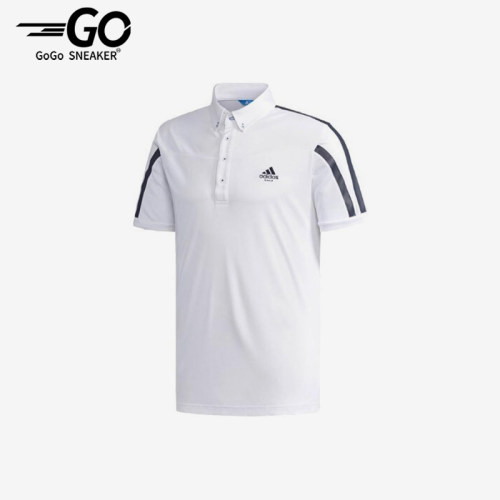 Adidas/阿迪达斯正品男士条纹简约运动透气短袖Polo衫DJ3591