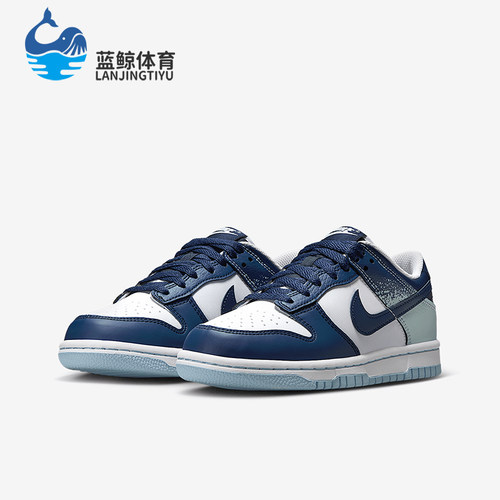 Nike/耐克正品Dunk Low GS女子大童运动缓震经典板鞋IB7687-100