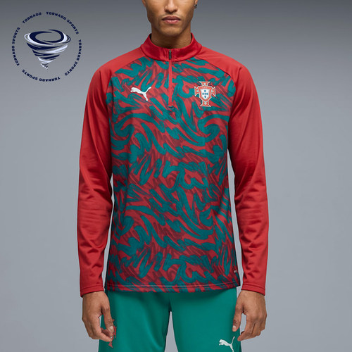 Puma/彪马正品春秋男士运动半拉链复古训练足球长袖T恤784790-37