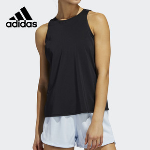 女子舒适透气运动休闲圆领无袖 新款 T恤FL2326 阿迪达斯正品 Adidas