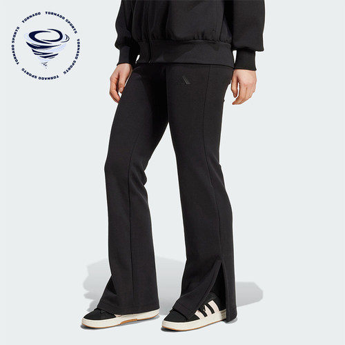Adidas/阿迪达斯正品2025冬季款女士日常修身松紧腰长裤JM3757