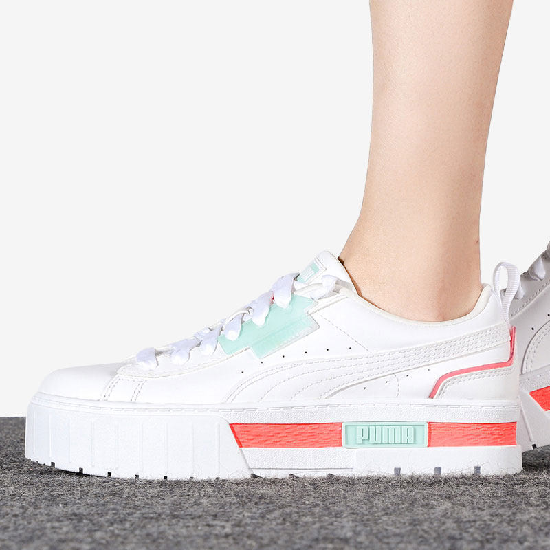 Puma/彪马官方正品女子厚底耐磨时尚系带运动休闲板鞋 382741-01