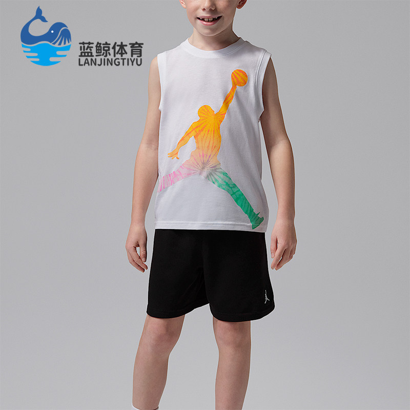 Nike/耐克正品JORDAN小童经典训练短袖短裤经典套装IW7948-010