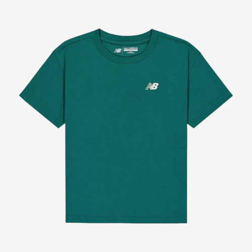 New Balance新百伦正品儿童印花字母圆领休闲运动T恤7EG6S023-GN