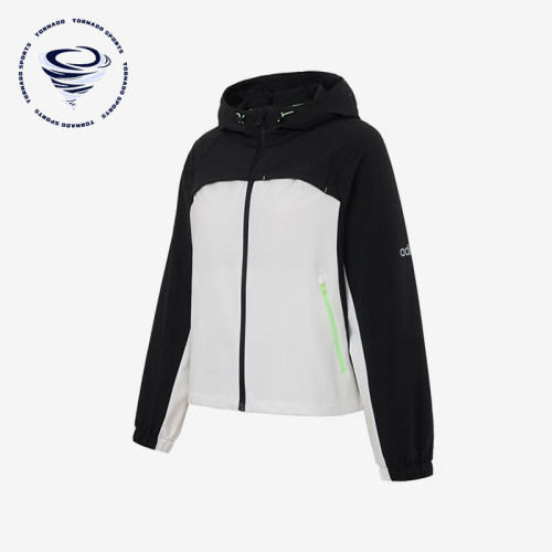 Adidas/阿迪达斯正品W 5 DRY JKT女士拼接经典连帽运动外套KB8193