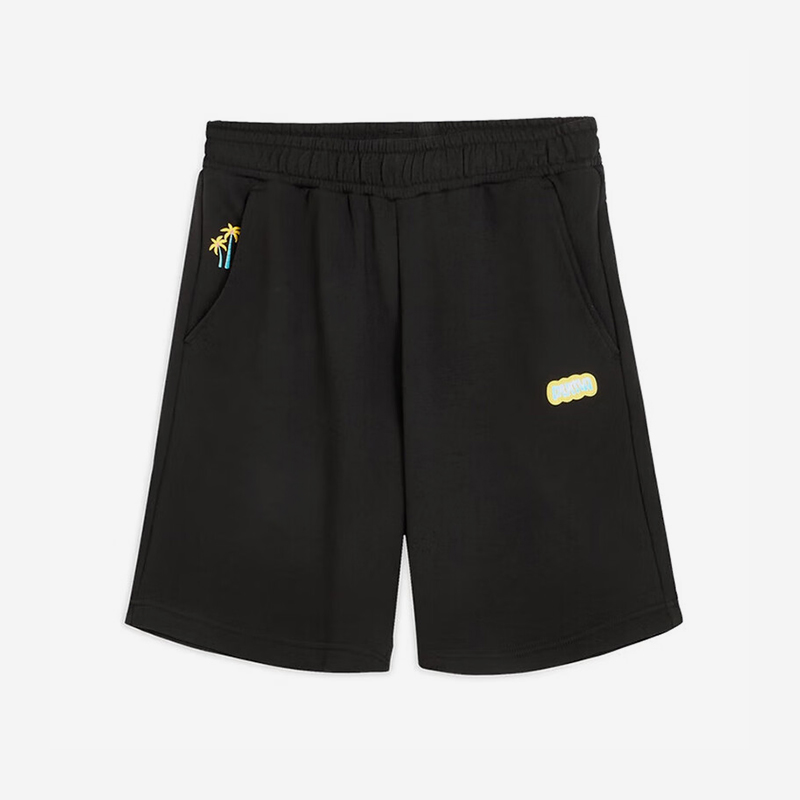 Puma/彪马官方正品2025夏季款男士针织宽松运动透气短裤632984-01