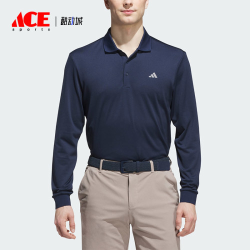 Adidas/阿迪达斯正品男士时尚休闲透气长袖运动POLO衫KA7915