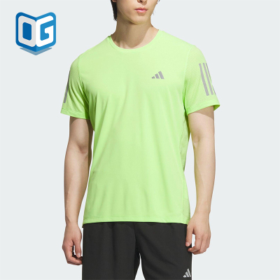 Adidas/阿迪达斯正品2025男士运动跑步经典网眼圆领短袖JY6983