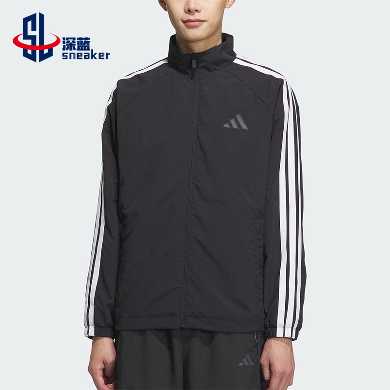 Adidas/阿迪达斯正品2025春款男士经典插肩袖运动宽松外套KC3892