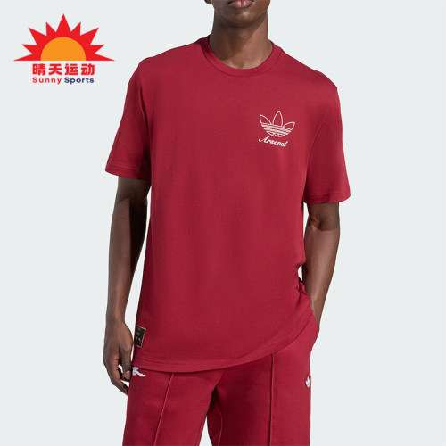 Adidas/阿迪达斯正品三叶草男士针织阿森纳足球运动短袖T恤JM9414