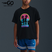 耐克正品 Miami Twice大童休闲宽松针织运动短袖 Nike IM6656 010