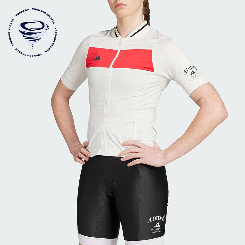 Adidas/阿迪达斯正品2025夏季款女士针织经典骑行紧身上衣JD7181