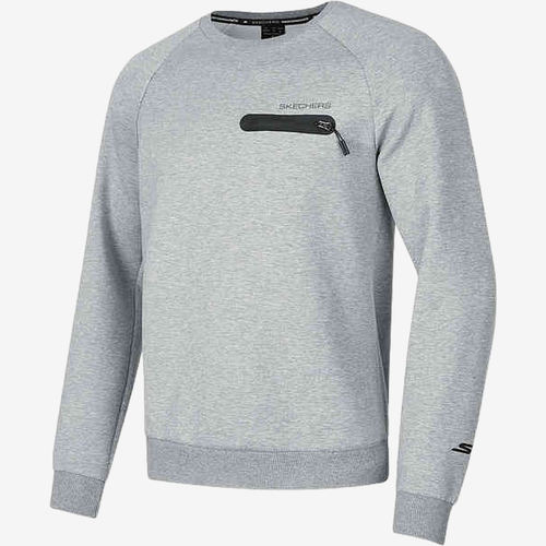 Skechers斯凯奇正品儿童GOKNIT圆领套头简约卫衣P424M038-02H3