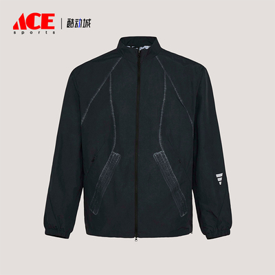 Adidas/阿迪达斯正品春季男士宽松运动经典梭织立领外套KU5308