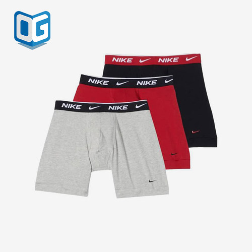 Nike/耐克正品时尚男士字母印花经典松紧腰平角内裤KE1107-012